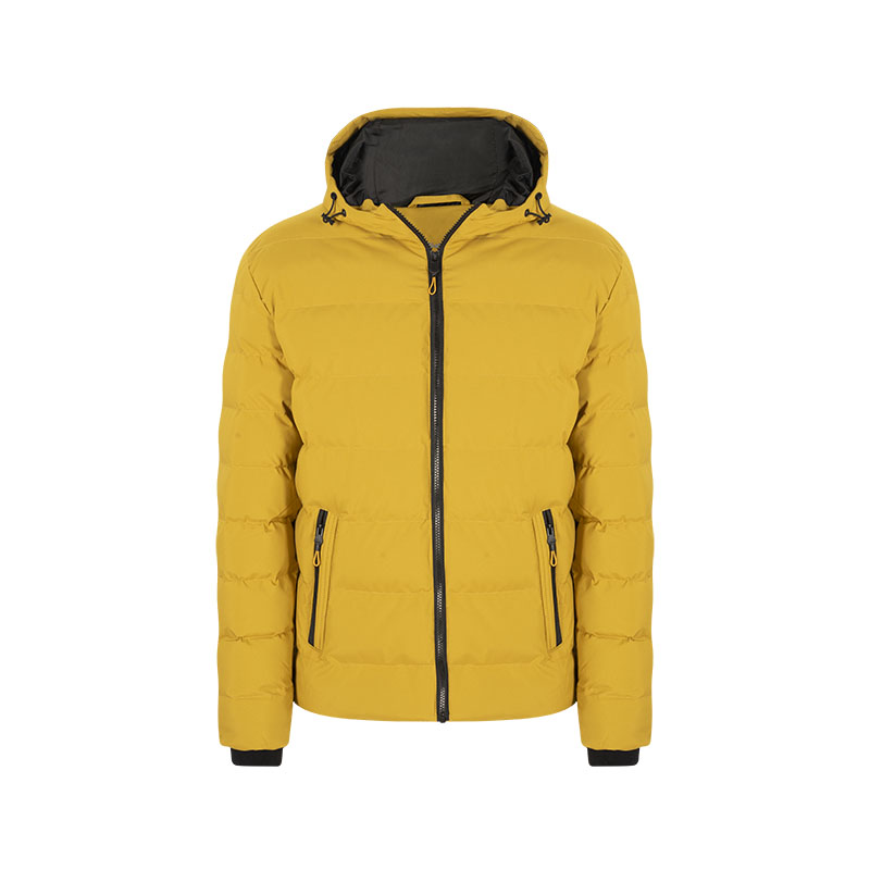 Carlos Nieto Chaqueta Acolchada Mostaza Moda Masculina