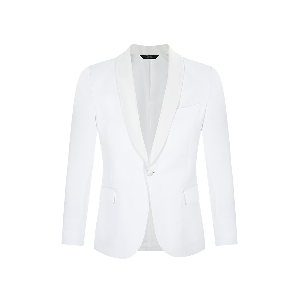 Carlos Nieto Saco Blanco Tropical Moda Masculina