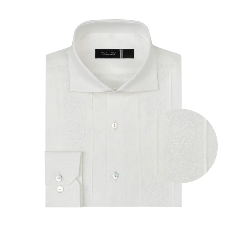 Guayabera blanca hot sale formal