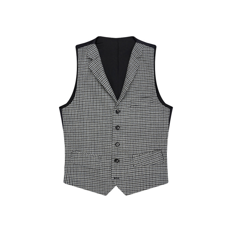 CHALECO CON SOLAPA SILUETA LAB GRIS MED GALLINETO