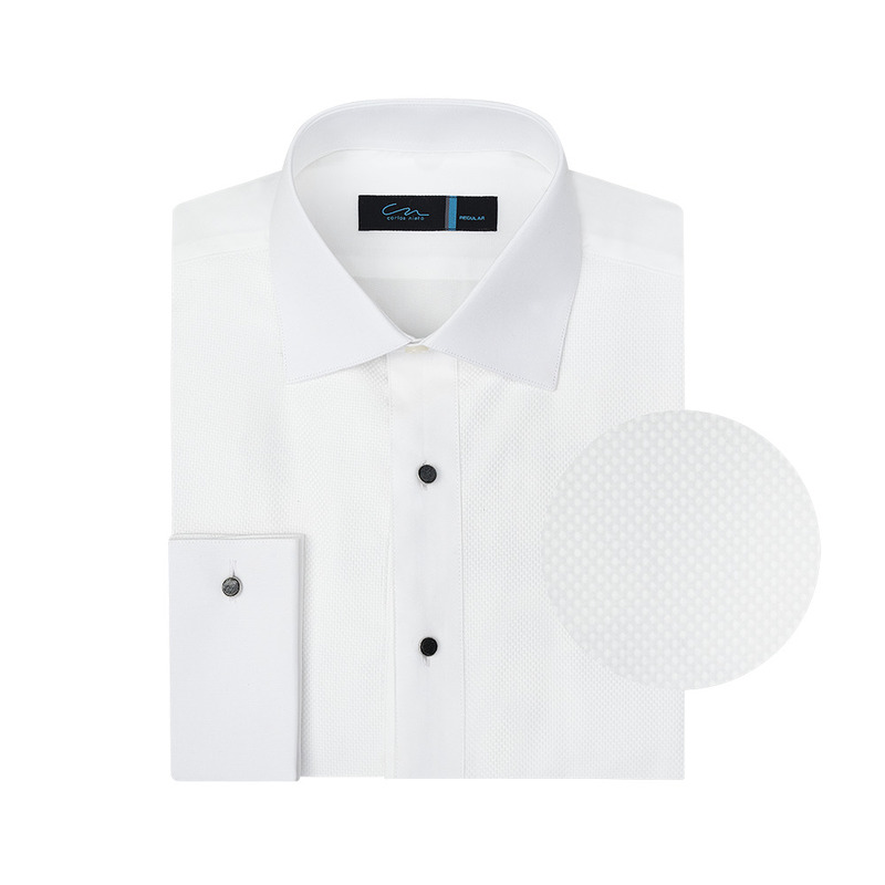 Carlos Nieto Camisa Smoking Blanca Moda Masculina